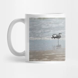 Stretching Laughing gull Mug